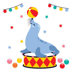 Cartoon Drawing Of A Sea Lion