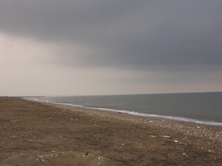 storm on the beach