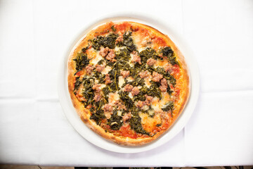 best italian pizza on a plate
