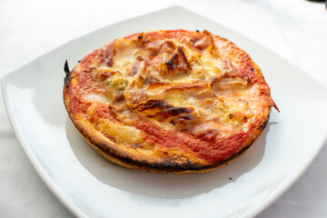 pizza on a plate
