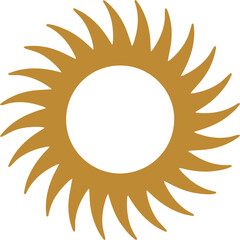 Sun Logo Icon Design Element
