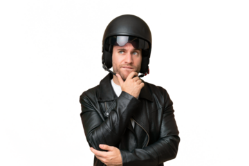 Young handsome blonde man over isolated background