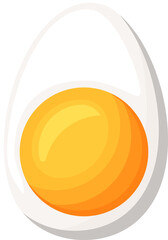 Chicken eggs isolated on white