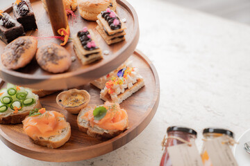 table setting for a holiday afternoon tea