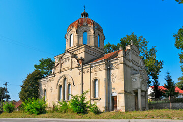 Obraz premium Orthodox church of the Nativity of the Blessed Virgin. Krzywcza, Subcarpathian Voivodeship, Poland.