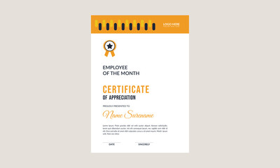 Flat Certificate Template