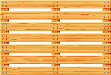 Cartoon wood pallet