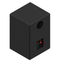 Fototapeta premium 3d rendering illustration of a studio monitor speaker