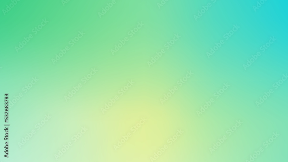 Wall mural abstract colorful background with blurred green gradient mesh color effect for graphic design elemen