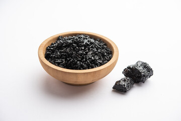 Shilajit or shilajeet is an ayurvedic medicine found primarily in the rocks of the Himalayas