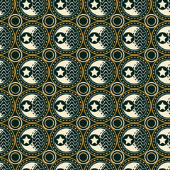 Circular seamless pattern