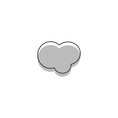 Bubble blobs icon design illustration
