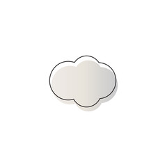 Bubble blobs icon design illustration