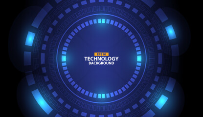 Technology Data Futuristic Vector Background