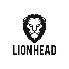 lion head logo icon and vector