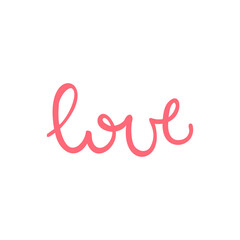 Handwritten text - love