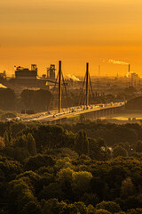 Duisburg A44, Skyline, Ruhrgebiet