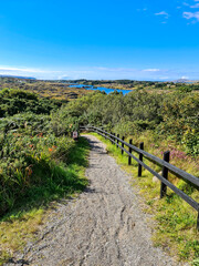 Fototapeta na wymiar Lough Waskel by Burtonport, County Donegal, Ireland - Seen from the Railway walk