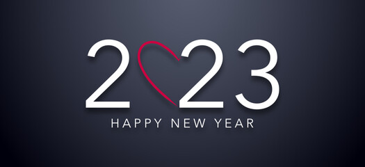 Happy New Year 2023 Greeting Card