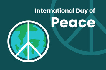 Illustration vector graphic of international day of peace. Good for poster.