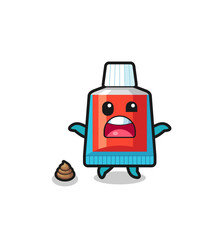 toothpaste earth surprised to meet poop