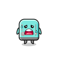 the fatigue cartoon of toaster