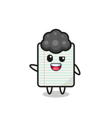 paper character as the afro boy