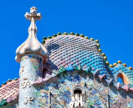 Casa Batllo designed by Antoni Gaudi, Barcelona, Spain