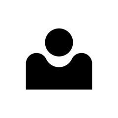 Graphic flat user icon for your design and website
