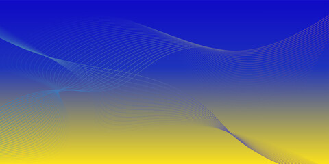 Ukraine waving flag vector editable