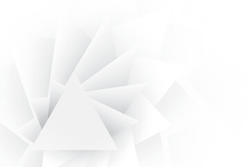 Abstract white and gray color, modern design stripes background with geometric shape. Vector illustration