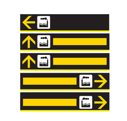 ISO 7010 SIGN WARNING SET SYMBOL SAFETY