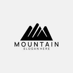 Hill Mountain Logo template vector icon illustration