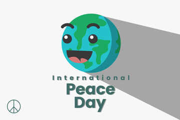 Illustration vector graphic of international day of peace. Good for poster.