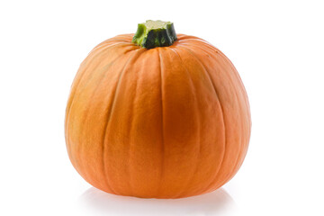 Whole pumpkin isolated on white