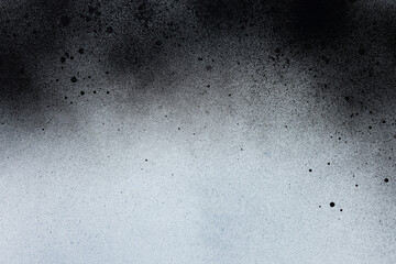 Canvas covered with black spray paint as background