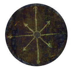 Mystic symbols with hand drawn magic and esoteric symbols