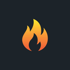 Fire flame icon. Modern vector icon design.
