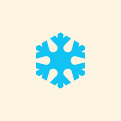 Snowflake icon. Snow vector icon.