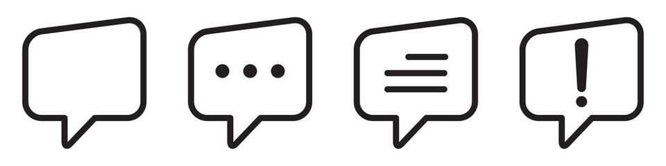 Bubble speech icon. Bubble message icon, vector illustration