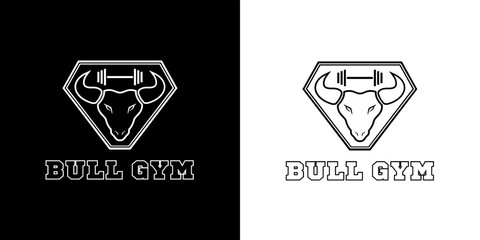 Emblem of Bull Gym Logo