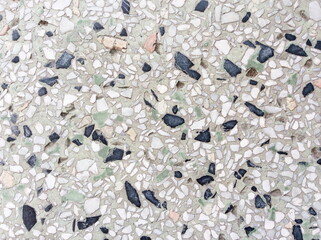 rough texture surface of exposed aggregate finish, Ground stone washed floor, made of small sand...