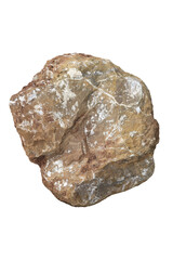 Large brown rock boulder png stock photo file cut out and isolated on a transparent background