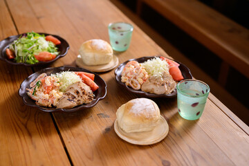 Scene of food preparation