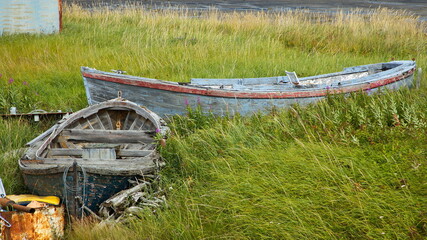 Boat wreck at Homer Spit Trail in Homer,Alaska,United States,North America

