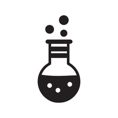 Education science laboratory icon | Black Vector illustration |