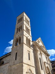 Obraz premium bell tower of the church of st john the baptist church