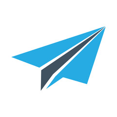 Paper Plane Vector Icon which is suitable for commercial work and easily modify or edit it

