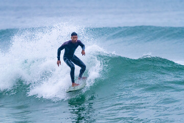 Brazilian surfer in action