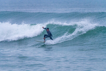 Brazilian surfer in action